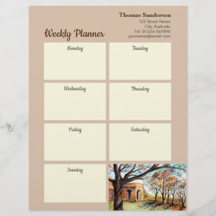 Membrete Planificador Semanal Valley Garden Harrogate Ingla