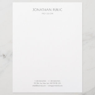 Membrete Plantilla blanca del negro elegante del diseño