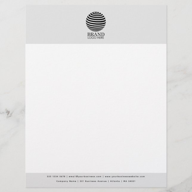 Membrete Plantilla de membrete de logotipo comercial person (Anverso)