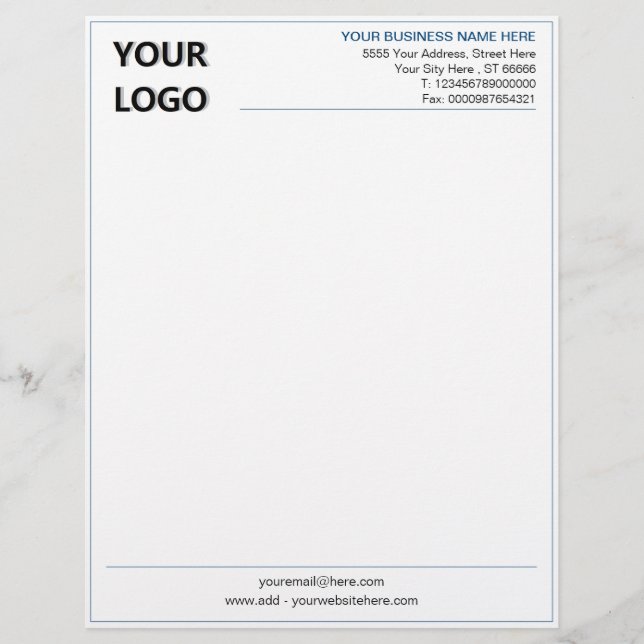 Membrete Plantilla de membrete profesional de diseño (Anverso)