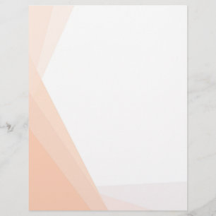 Membrete Plantilla en blanco Apricot Personalizado de color