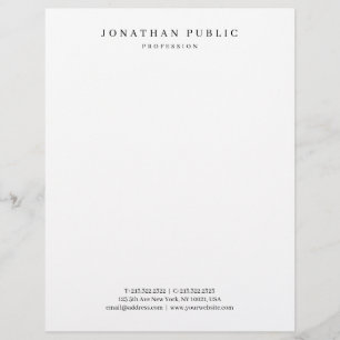 Membrete Plantilla minimalista moderna personalizada elegan