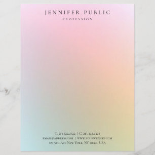 Membrete Plantilla Minimalista moderna y colorida