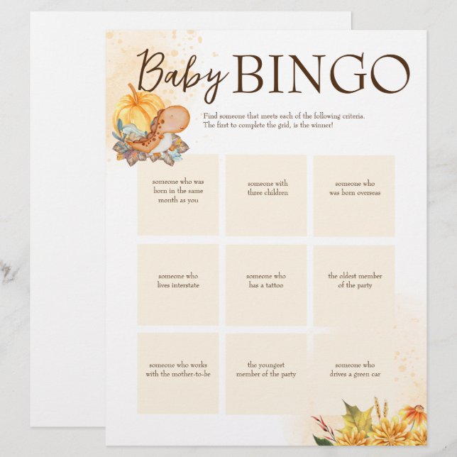 Membrete Plantilla personalizada para el juego de bingo de  (Anverso / Reverso)