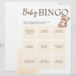 Membrete Plantilla personalizada para el juego de bingo de