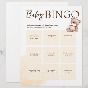 Membrete Plantilla personalizada para el juego de bingo de 