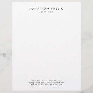 Membrete Plantilla profesional simple moderna elegante pers