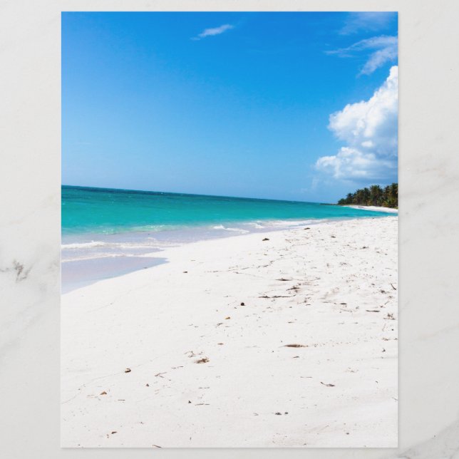 Membrete Playa de Isla Saona en el Caribe (Anverso)