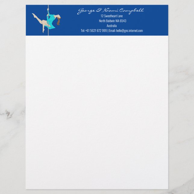 Membrete Pole Fitness (Anverso)
