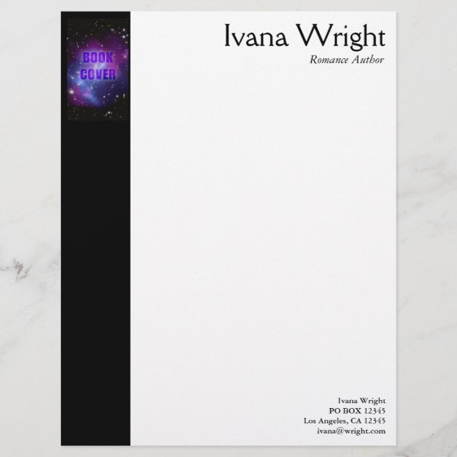 Membrete Portada del libro del autor (Anverso)