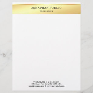 Membrete Profesional minimalista elegante blanco del diseño