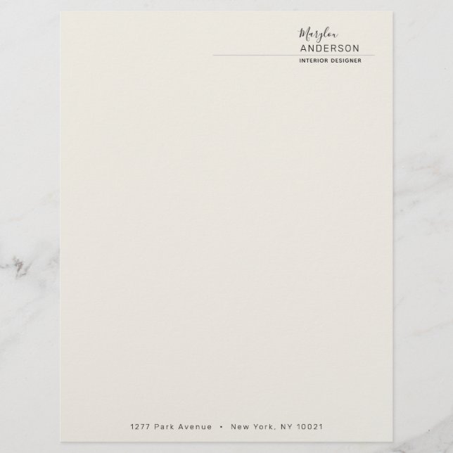 Membrete Profesional - UNISEX (Anverso)