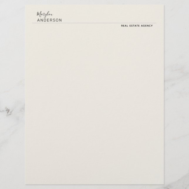 Membrete Profesional - UNISEX (Anverso)