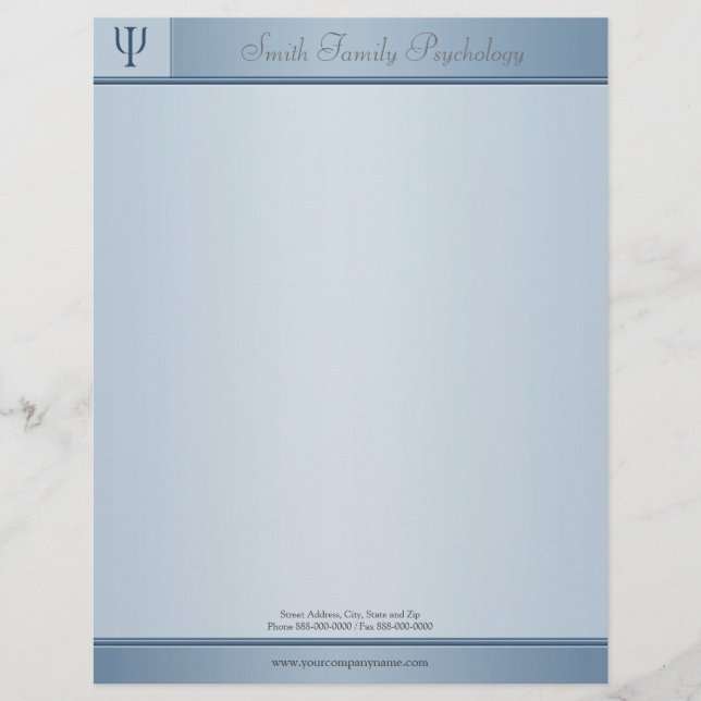 Membrete Psicólogo Letterhead (Anverso)