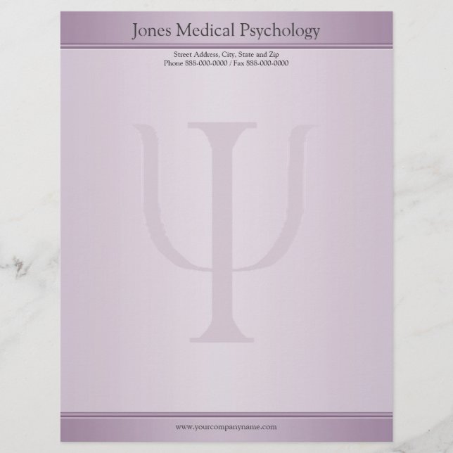 Membrete Psicólogo Letterhead (Anverso)