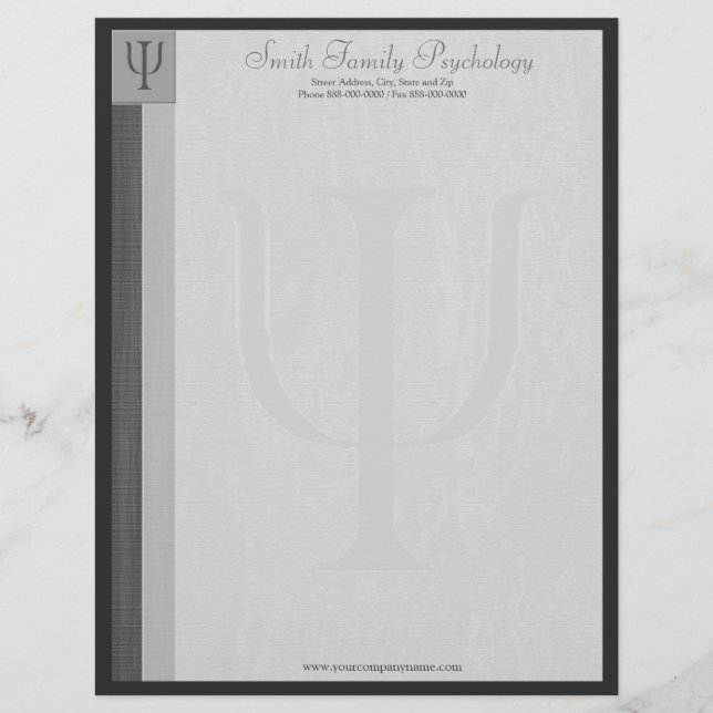 Membrete Psicólogo Letterhead (Anverso)
