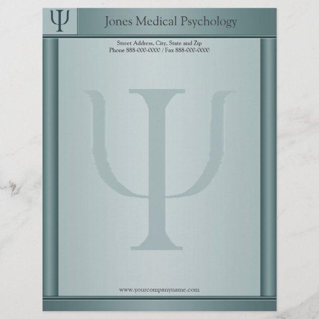 Membrete Psicólogo Letterhead (Anverso)