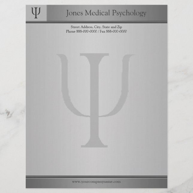 Membrete Psicólogo Letterhead (Anverso)