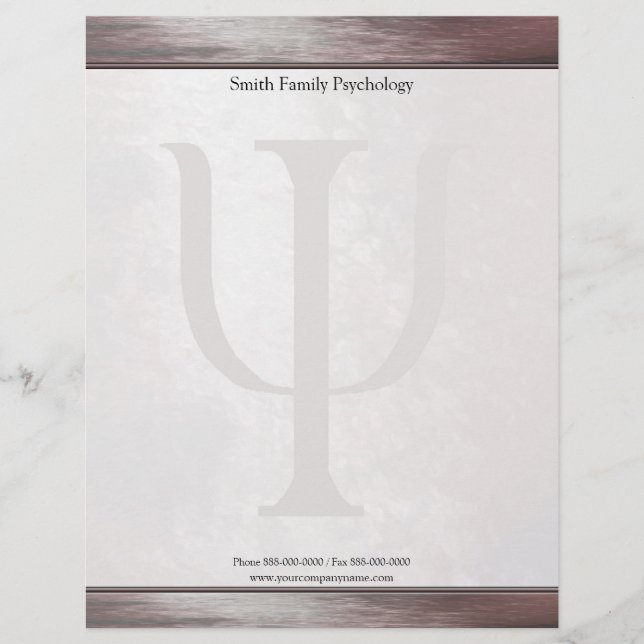Membrete Psicólogo Letterhead (Anverso)