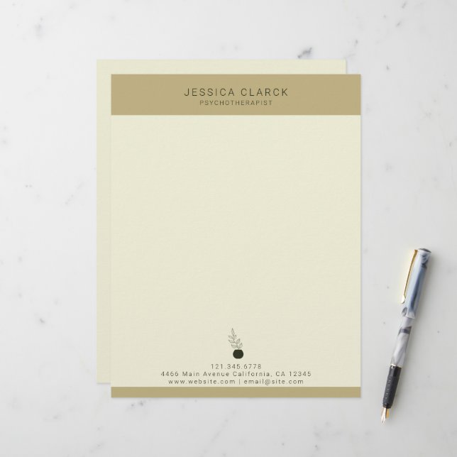 Membrete Psicoterapeutas y consejeros de salud mental (Anverso/Reverso In Situ)