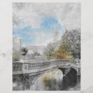 Membrete Puente acuático en Central Park Nueva York