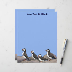 Membrete Puffins atlánticos