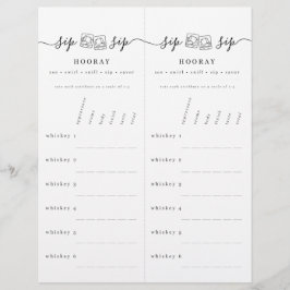 Membrete Puntuación de evaluación de Whiskey