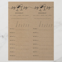 Membrete Puntuación de puntuación de evaluación de vinos en