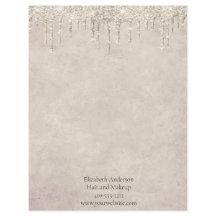 Purpurina de regatas de champán de moda Glam