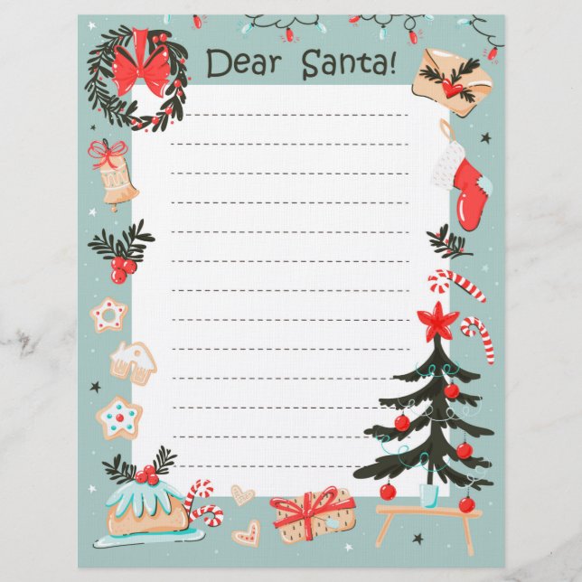 Membrete Querido Santa Letterhead (Anverso)