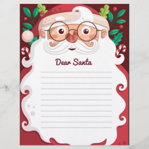 Membrete Querido Santa Letterhead
