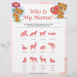 Membrete ¿Quién es mi mamá?