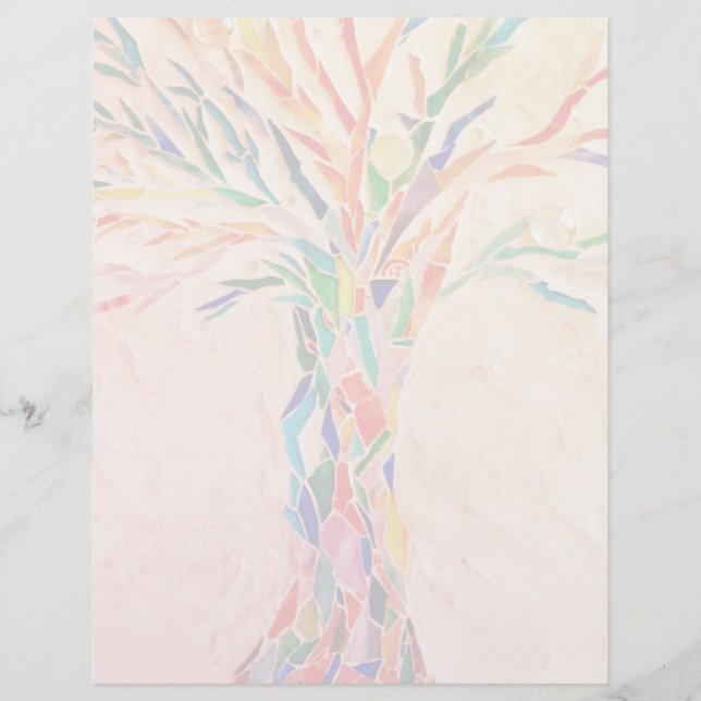 Membrete Rainbow Tree  (Anverso)
