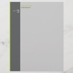 Membrete Raya verde simple moderna elegante llana