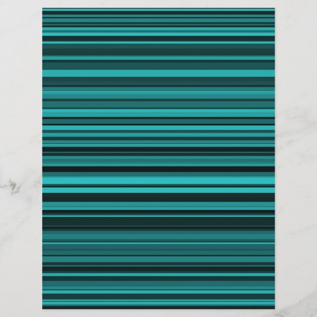 Membrete Rayas Negras Verde Azul (Anverso)