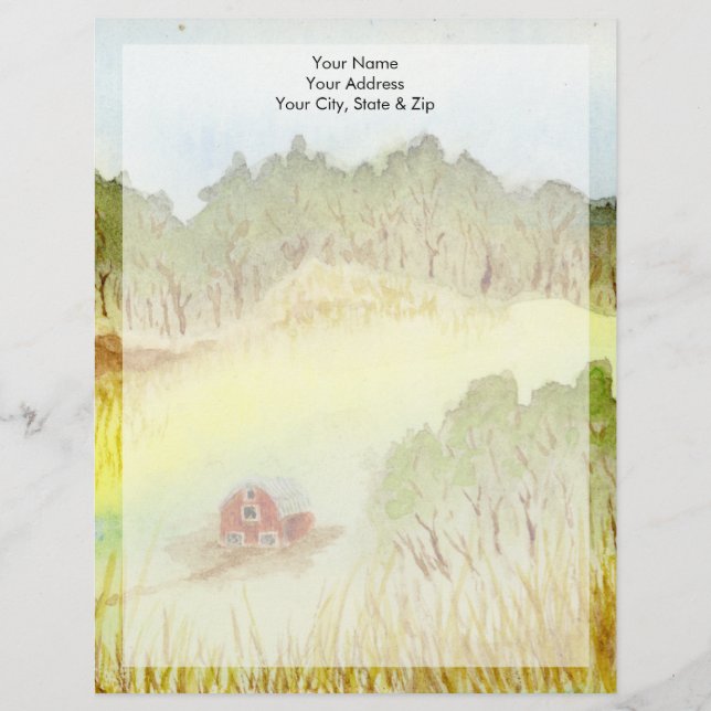 Membrete Red Barn (Anverso)