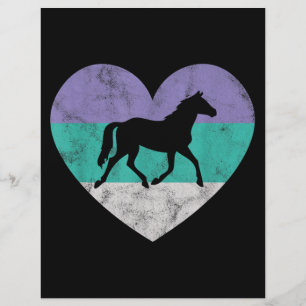 Membrete Regalo De Caballo Para Mujeres Y Chicas Retro Vint