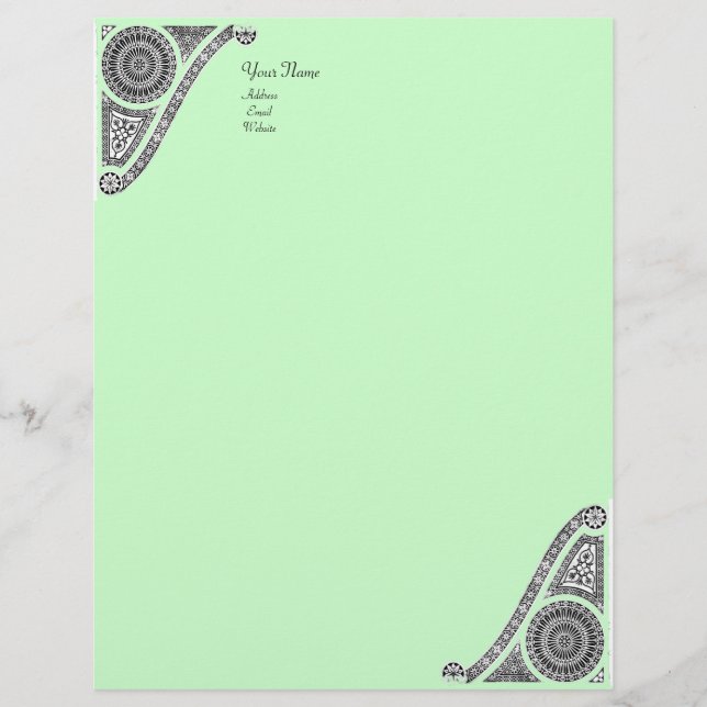 Membrete RENACIMIENTO, verde (Anverso)