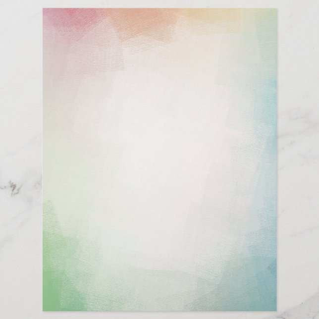 Membrete Rojo Rojo Azul Rojo Verde Amarillo moderno colorid (Anverso)