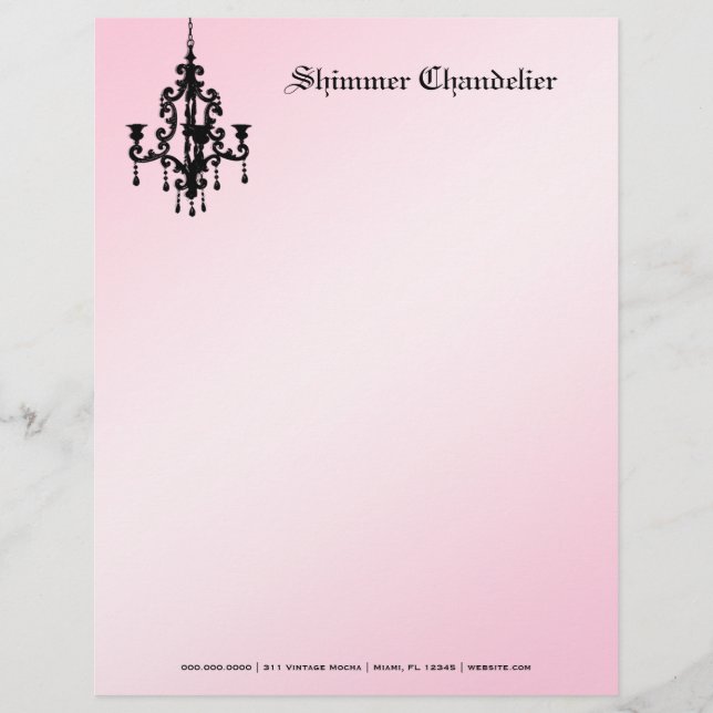 Membrete rosa 2 de la lámpara 311-Shimmer (Anverso)