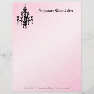 Membrete rosa de la lámpara 311-Shimmer