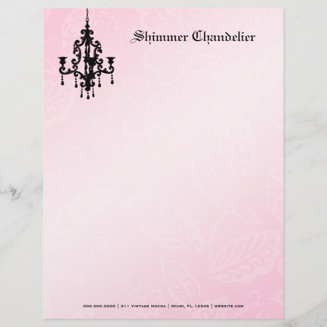 Membrete rosa de la lámpara 311-Shimmer (Anverso)