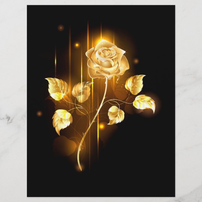 Membrete Rosa de oro (rosa de oro) (Anverso)