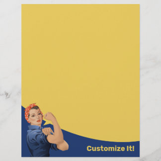 Membrete Rosie the Riveter Letterhead