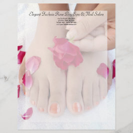 Membrete Salón color de rosa rosado fucsia bonito del