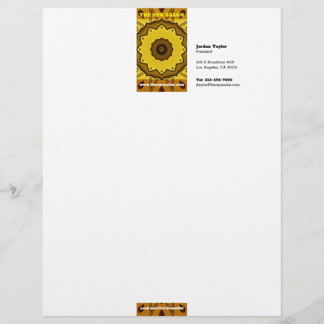 Membrete Salon Letterhead (Anverso)