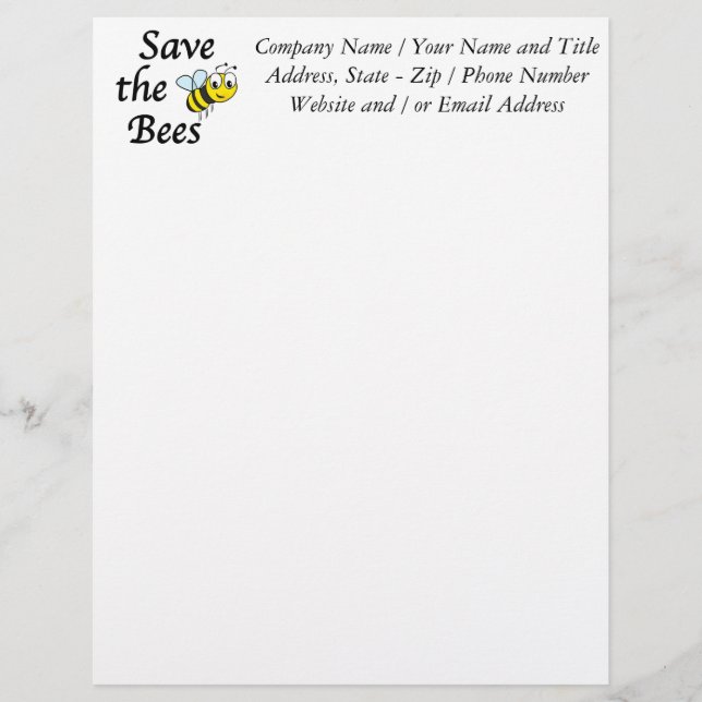 Membrete Salvar las Abejas (Anverso)
