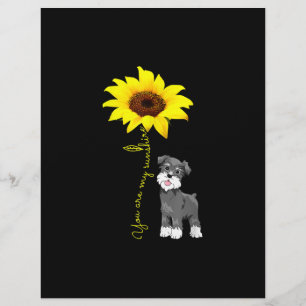 Membrete Schnauzer es mi mamá Sunshine Sunflower Schnauzer