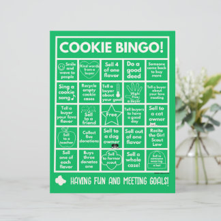 Membrete Scouting - Bingo de Cookie Booth en Letterhead