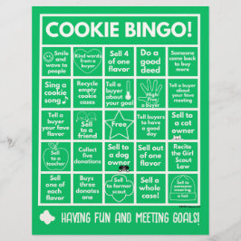 Membrete Scouting - Bingo de Cookie Booth en Letterhead